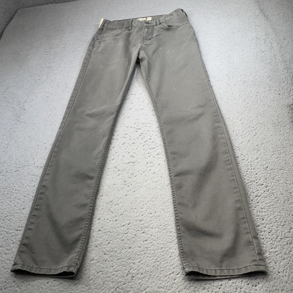 Patagonia Jeans Mens 31x32 Gray Chino Performance Twill Slim Straight Stretch - Picture 1 of 16